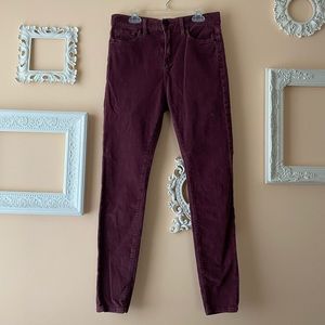Urban Outfitters BDG Corduroy Pants Size 28 Eggplant Color